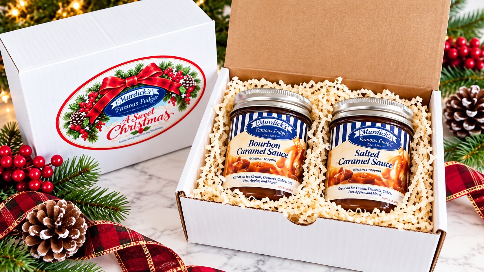 Murdick's Christmas Caramel Topping Gift Box